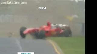 Michael Schumacher Crashes Out - 2006 Australian GP