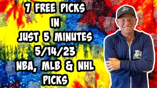 NBA, MLB, NHL  Best Bets for Today Picks & Predictions Sunday 5/14/23 | 7 Picks in 5 Minutes