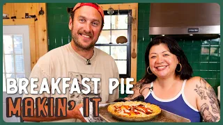 Egg 'n Cheese Breakfast Pie with Stacey Mei Yan Fong | Makin' It! | Brad Leone