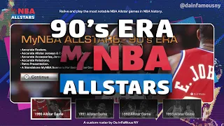 How To Play All The 1990's All Star Games In NBA 2K23 MyNBA ERAS Mode (Jordan ERA) (PS5)