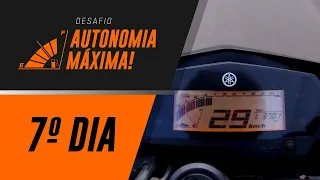 7º DIA - DESAFIO: AUTONOMIA MÁXIMA COM A FAZER 250 (FZ25) ⛽🏍️ #quantofaz