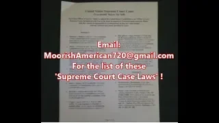 Supreme Court Case Laws - You Should Know (Study Moors) !