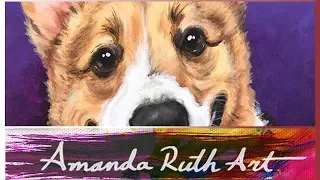 Raven the Corgi - Pet Portrait Commission