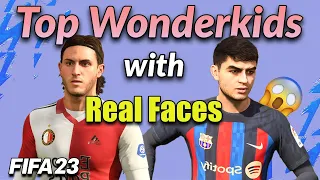 Best Wonderkids with REAL FACES in FIFA 23 career mode