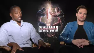 Captain America: Civil War Interview - Anthony Mackie and Sebastian Stan