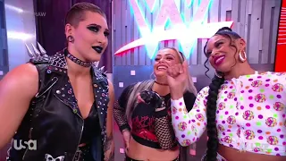 WWE RAW BECKY LYNCH &  DOUDROP & NIKKI ASH VS BIANCA BELAIR & LIV MORGAN & RHEA RIPLEY 02/28/22