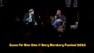 Burg Herzberg Festival 2023 - "Lesen für Bier" (LeseZelt)