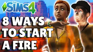 8 Ways To Start A Fire In The Sims 4