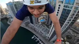 World's longest urban zipline at xline Dubai Marina | Dubai Xline