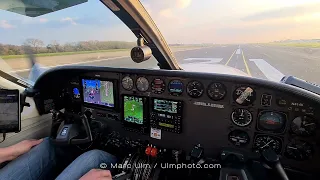 Cessna 414AW RAM Cockpit view departing Longon Biggin Hill EGKB