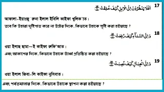 সূরা আল-গাশিয়াহ(১৭-২৬) বাংলা উচ্চারণ ও অনুবাদ | Surah Al-Ghashiyah  | Quran bangla |ABDUL BASIT |