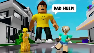 Corny ADOPTED a KID that Can't Stop GROWING in ROBLOX Brookhaven RP