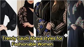 Latest Black Trendy Abaya Styles and ideas For Women's| Black Abaya Designs and collection 2024