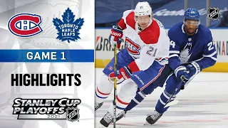 First Round, Gm 1: Canadiens @ Maple Leafs 5/20/21 | NHL Highlights