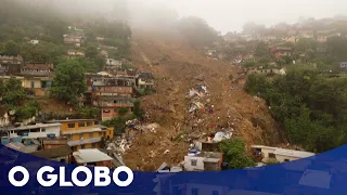 Tragédia em Petrópolis: As imagens das chuvas que causaram deslizamentos e mortes