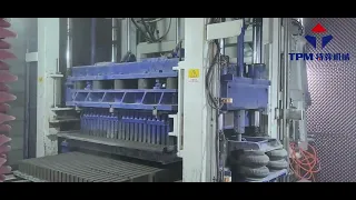 State-of-the-art TPM10000G Concrete Brick Factory's Concrete Bricks Production Process In Action