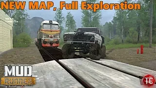 SpinTires Mud Runner: NEW Hauling Map, FULLY Explored (All Watchpoints)