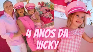 Aniversário da filha de Roberto Justus e Ana Paula Siebert - Vicky 4 anos