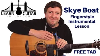 The Skye Boat Song (Outlander Theme) - Easy Beginner Fingerstyle Guitar Lesson - Drue James