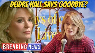 HOT NEWS! Deidre Hall leaves after nearly 50 years on Days of our lives?