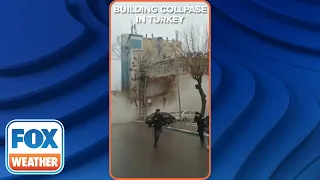 Apartment Building Collapses After Deadly Earthquake Rocks Turkey