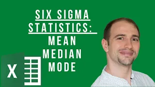 Calculate Six Sigma Basic Statistics in Excel: Mean, Median, Mode