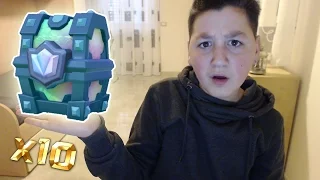 APRO DIECI BAULI LEGGENDARI SU CLASH ROYALE!!! [kazuosan]