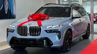 2024 BMW X7 with M Sport Package Brooklyn Grey and Coffee Interior