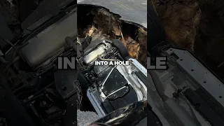 Toyota Rav4 Falls Into Sink Hole In California