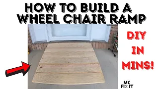 DIY How to Build a Wheel Chair Ramp that’s Removable (Complete Guide)