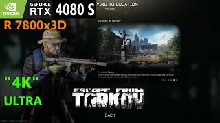 Tarkov RTX 4080 SUPER, RYZEN 7800x3D, 4K Ultra, DLSS OFF - Online