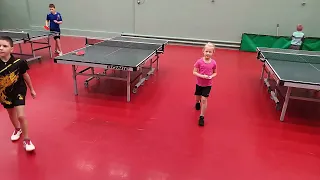 настольный теннис, дети 6 лет. table tennis kids. 6 years old. БИТВА