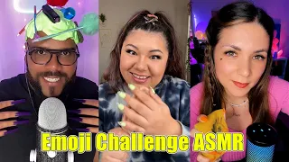 ASMR Tiktok 🤔🍣🍖👀 Emoji Challenge ASMR compilation #15