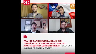 Parisi califica como una “vergüenza” el debate presidencial: “Eran los amigos de Boric y Boric”