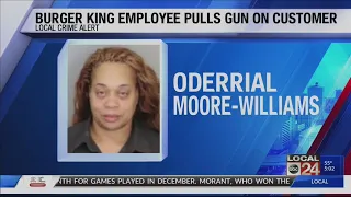 Burger King employee arrested after pulling gun on customer over wrong order