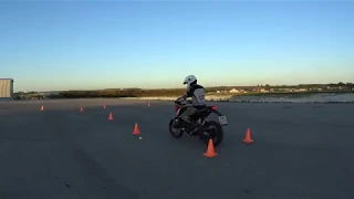 Gymkhana GP 2018 stage4 / Udalov A KTM Duke 200 / heat 1