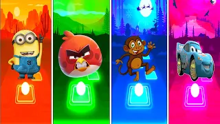 Minions 🆚 Angry Birds 🆚 Dance Monkey 🆚 Lightning McQueen Tiles Hop Edm Rush Gaming