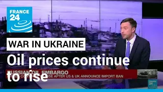 Oil prices continue to rise after US ban Russian energy imports • FRANCE 24 English