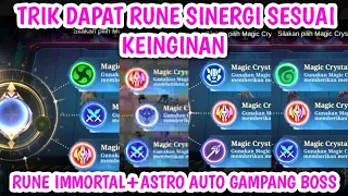 BURUAN COBA BOSS||TRIK GAMPANG DAPAT RUNE SINERGI SESUAI KEINGINAN TERBARU 2024||COMBO MAGIC CHESS