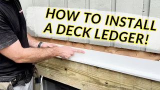 DECK FRAMING - How To Install A Deck Ledger Board