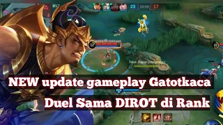 Duel sama DIROT di Rank Ngeri sekali - Gatotkaca ROAM - Gatotkaca new Gameplay mobile legends