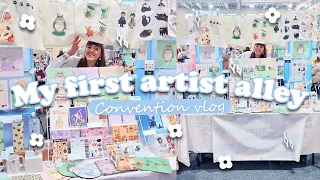 My first artist alley experience!! 🌼 How much did I make? Selling & prep | Growing a small business