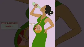 Mom Stop Drinking 🚫 And save your baby ❤️ #shorts #animation #story