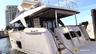 2019 Absolute Navetta 58 Motor Yacht - Deck and Interior Walkaround - 2018 Fort Lauderdale Boat Show