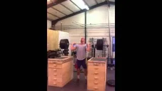 Power Jerk f  Rack  130 x 5 reps by Erik Lau Kelner