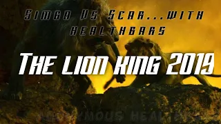 Simba Vs. Scar With Healthbars | The Lion King (2019)