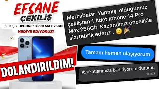 INSTAGRAM DOLANDIRICILARI! "Gümrükten Telefon Çekilişi" Dolandır Beni