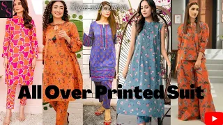 One print lawn suit || all over printed || lawn 2 piece suit design ||Style with Sahar#alloverprint