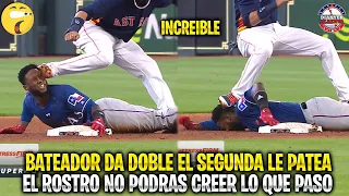 Este BATEADOR da DOBLE se BARRE y el SEGUNDA le PATEA la CARA lo CORTA NO PODRÁS CREER que PASÓ MLB