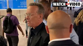 Tom Hanks yells at fans to "back the f*** off"